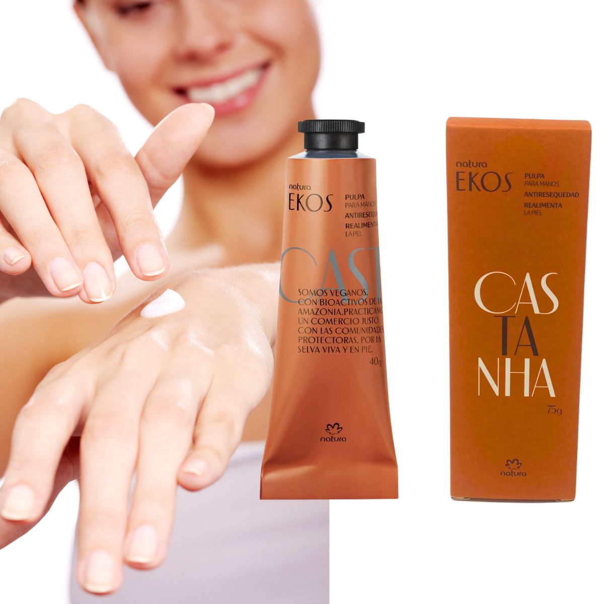 Crema de manos ekos castaña de natura