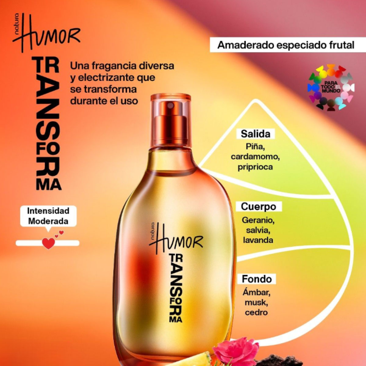 Perfume Transforma Natura a qué huele